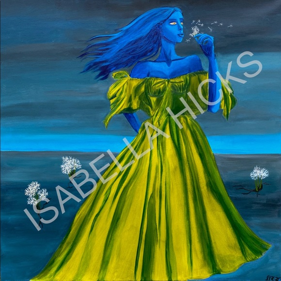 ORIGINAL COUTURE GOWN INSPIRED ART PIECE (… - Picture 2 of 2
